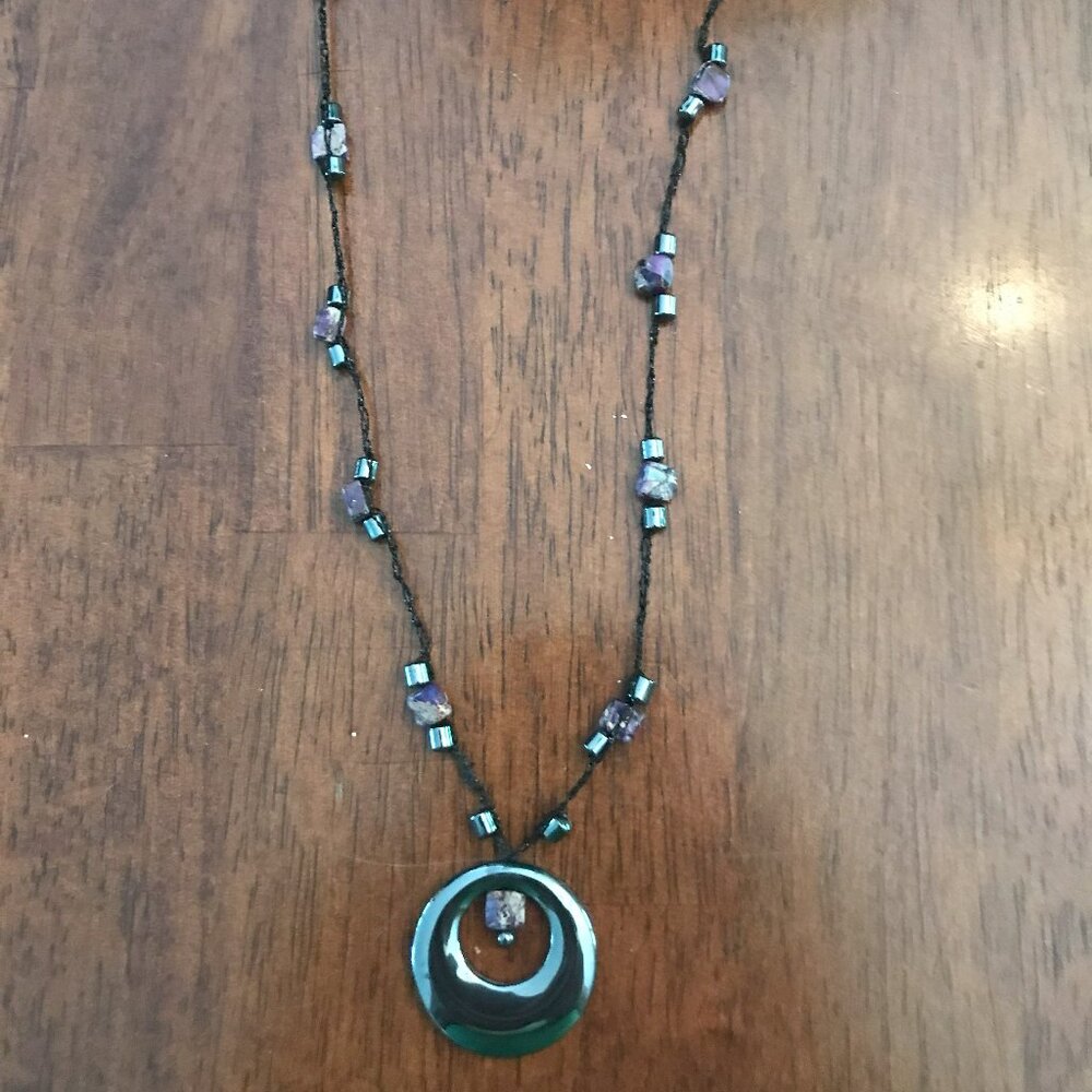 Hematite Pendant necklace